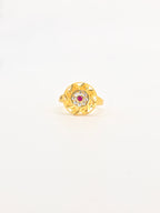 Golden Petal Harmony Ring
