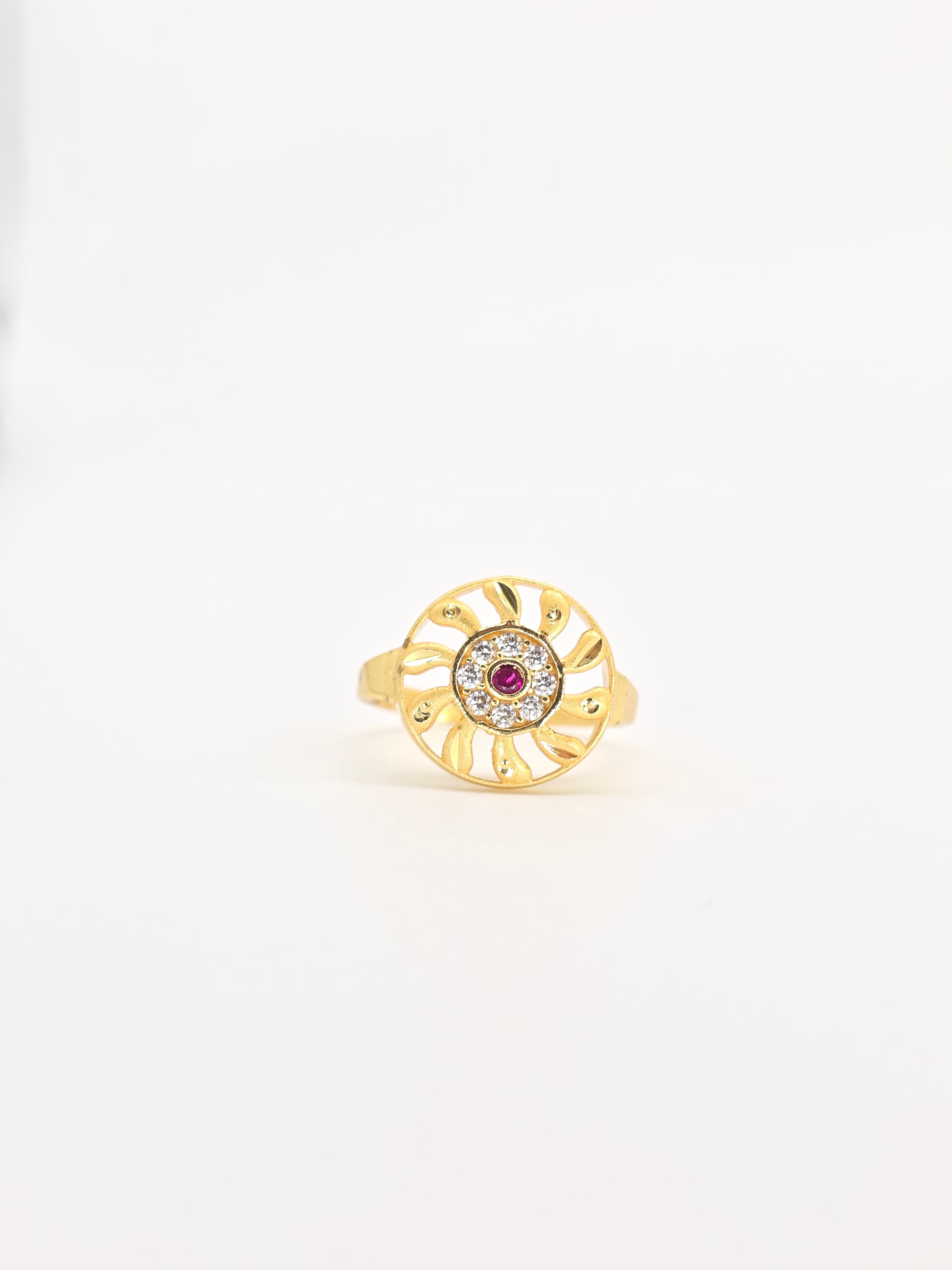 Radiant Sunburst Ring