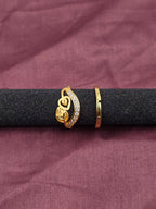 Leaf Harmony Zircon Ring