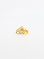 Hearts & Sparkle Crown Ring