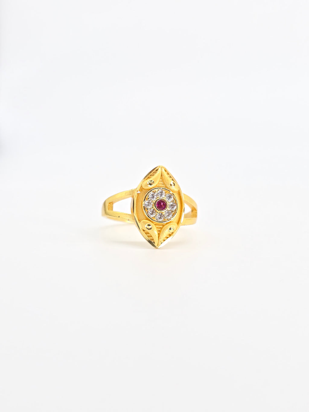 Regal Lotus Charm Ring
