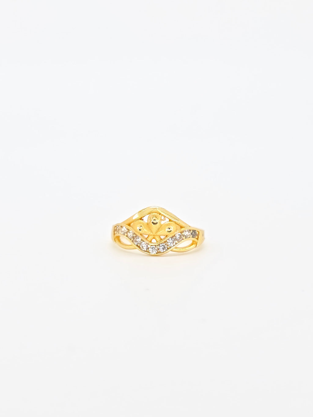 Royal Wave Blossom Ring