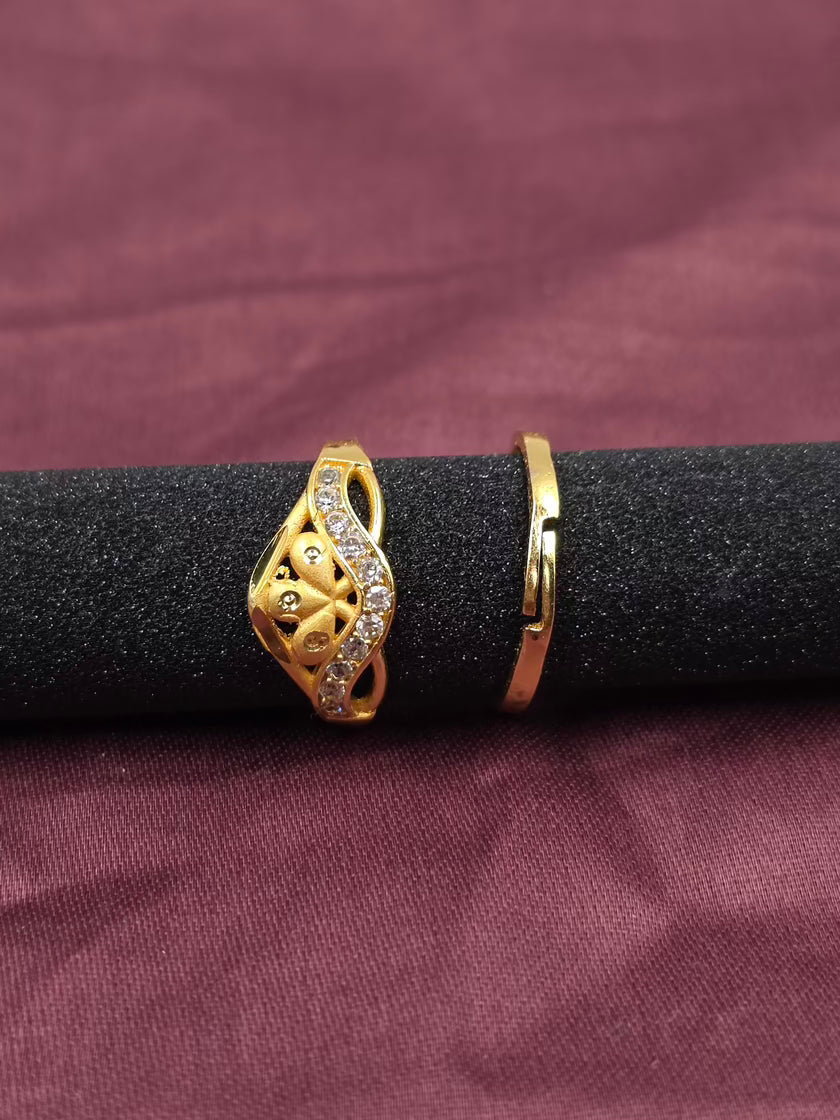 Royal Wave Blossom Ring