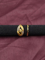 Floral Glimmer Band Ring