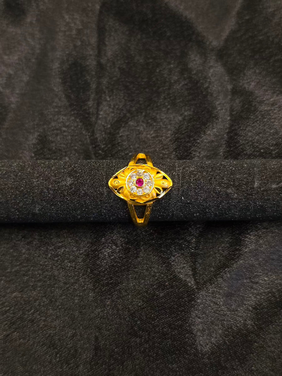 Lotus Crest Designer Ring