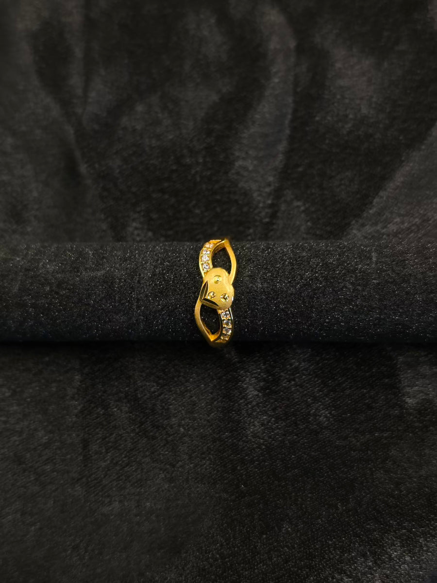 Double Heart Infinity Ring