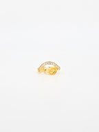 Leaf Harmony Zircon Ring