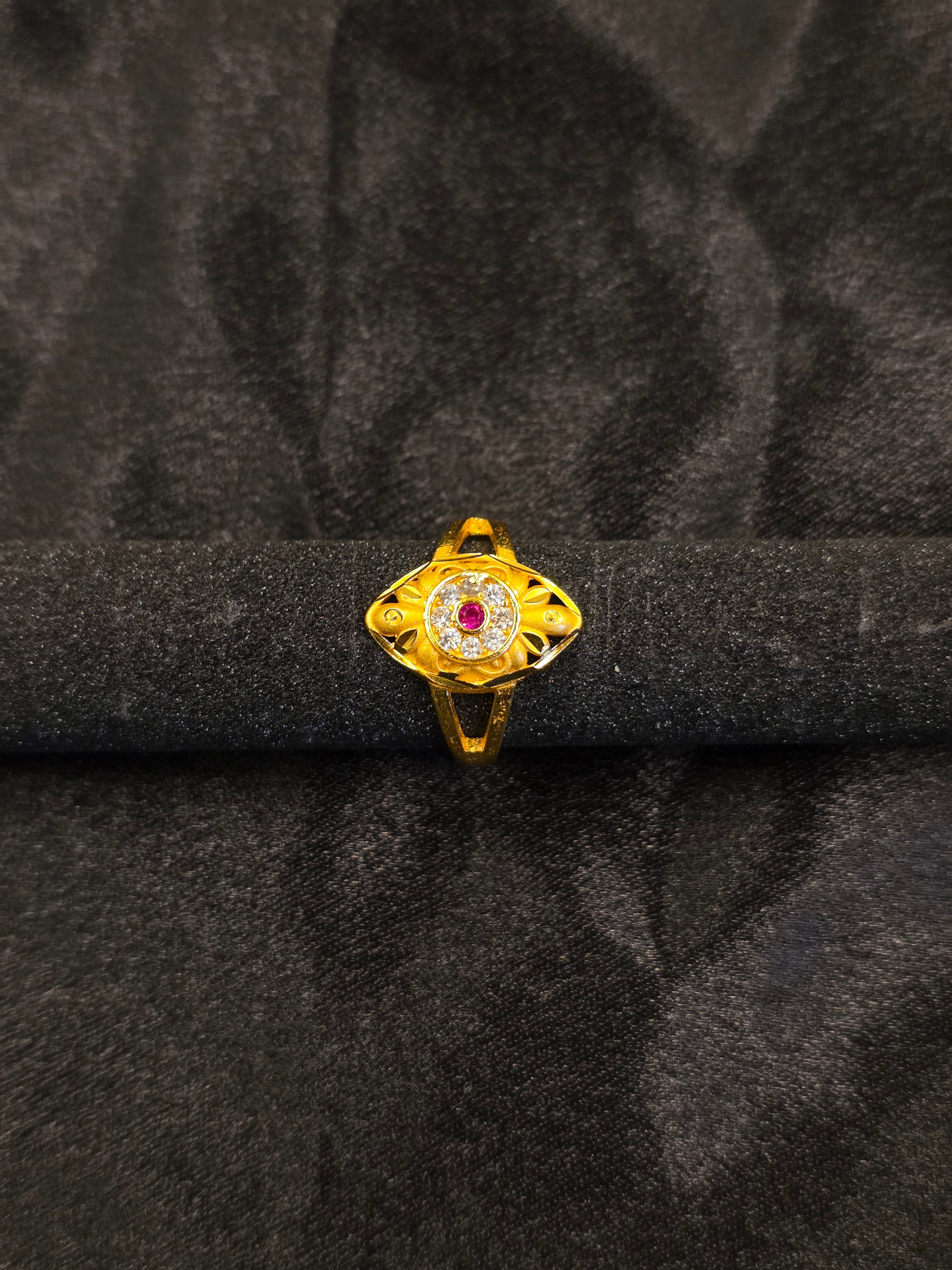 Lotus Crest Designer Ring