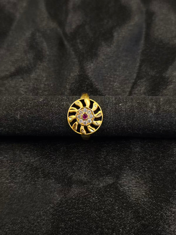 Radiant Sunburst Ring