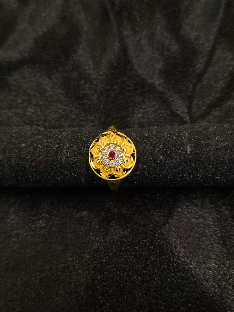 Floral Grace Signature Ring