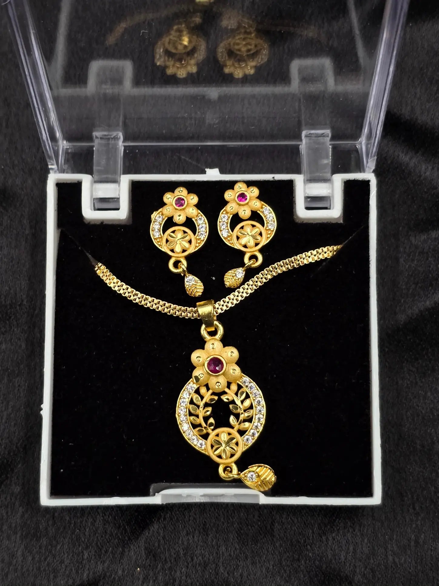 Initial Letter Pendant 1 Gram Gold Plated Pendant Set | Visto Jewellery