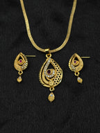Vintage 1 Gram Gold Plated Pendant Set | Visto Jewellery