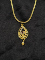 Vintage 1 Gram Gold Plated Pendant Set | Visto Jewellery