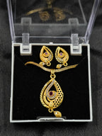 Vintage 1 Gram Gold Plated Pendant Set | Visto Jewellery
