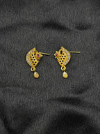 Lotus Design 1 Gram Gold Plated Pendant Set | Visto Jewellery