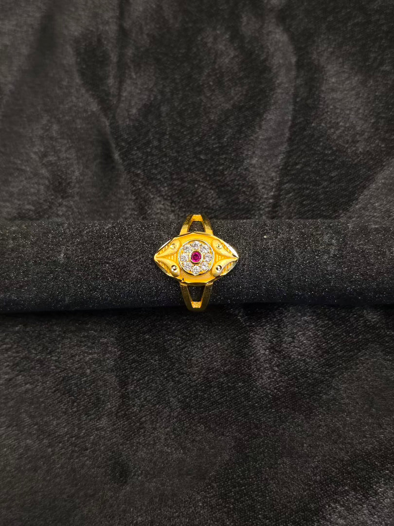 Regal Lotus Charm Ring