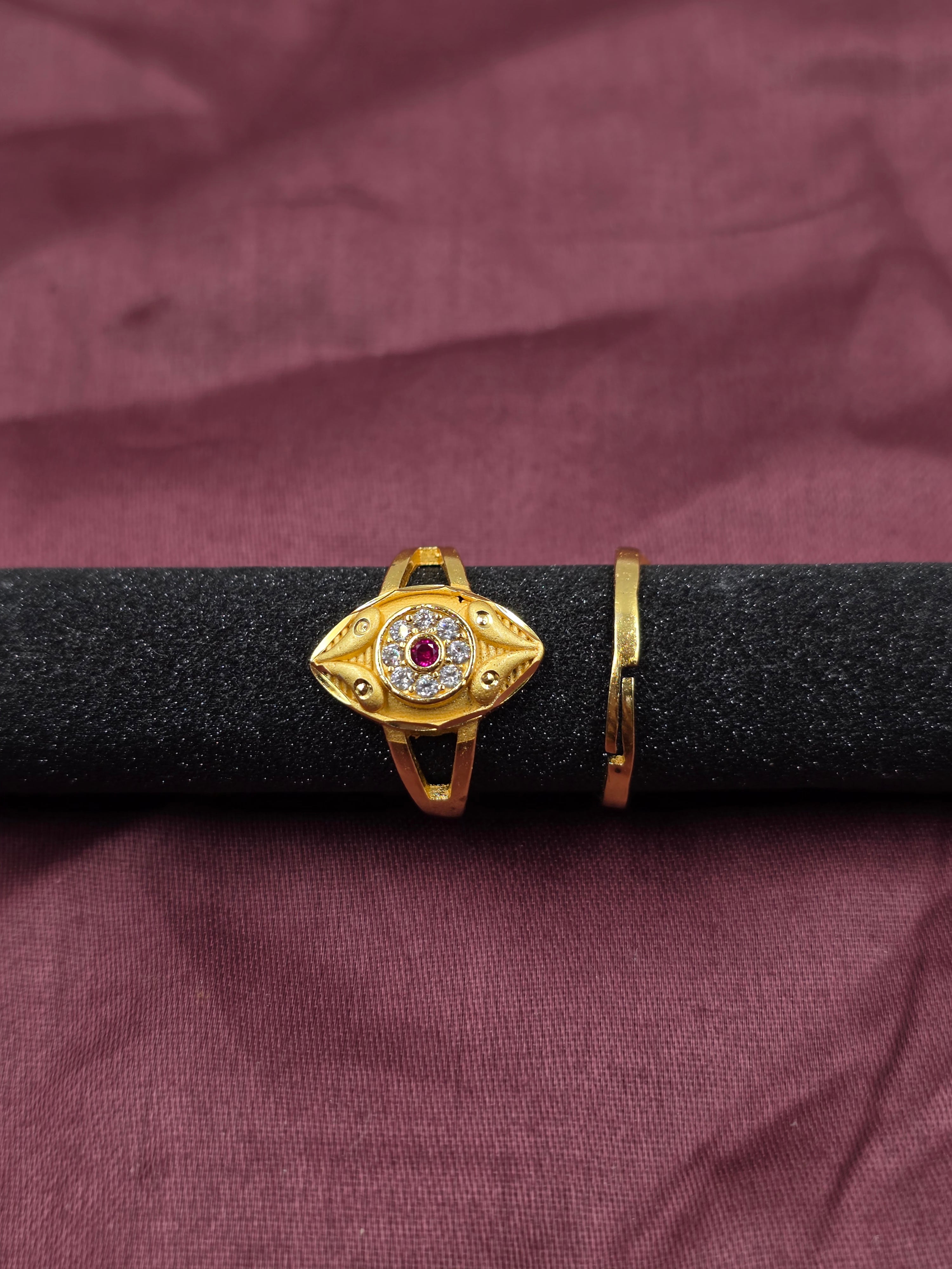 Regal Lotus Charm Ring