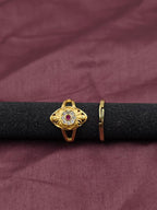 Lotus Crest Designer Ring