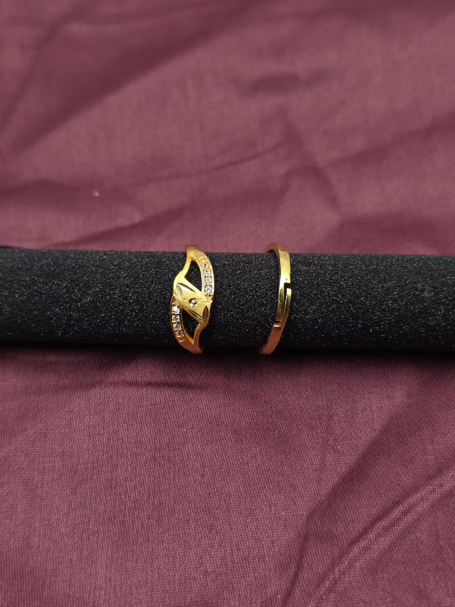 Geometric Grace Zircon Ring