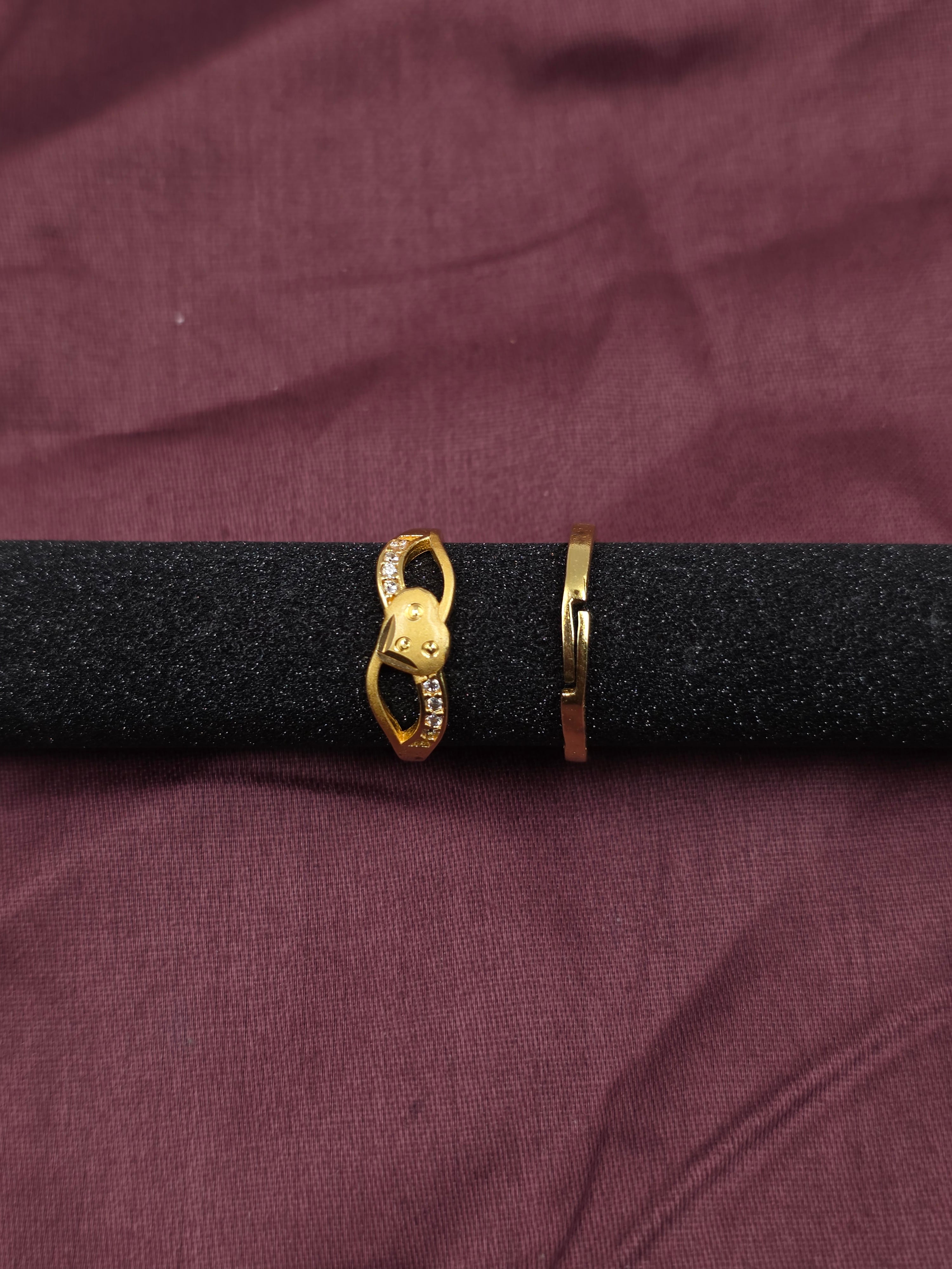 Double Heart Infinity Ring