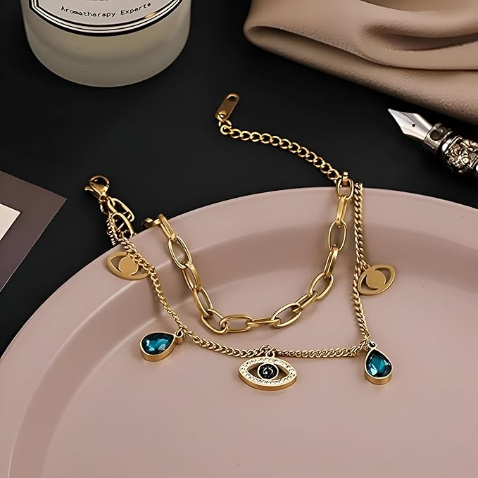 Blue Charm bracelet