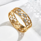 Golden Heart Bangle