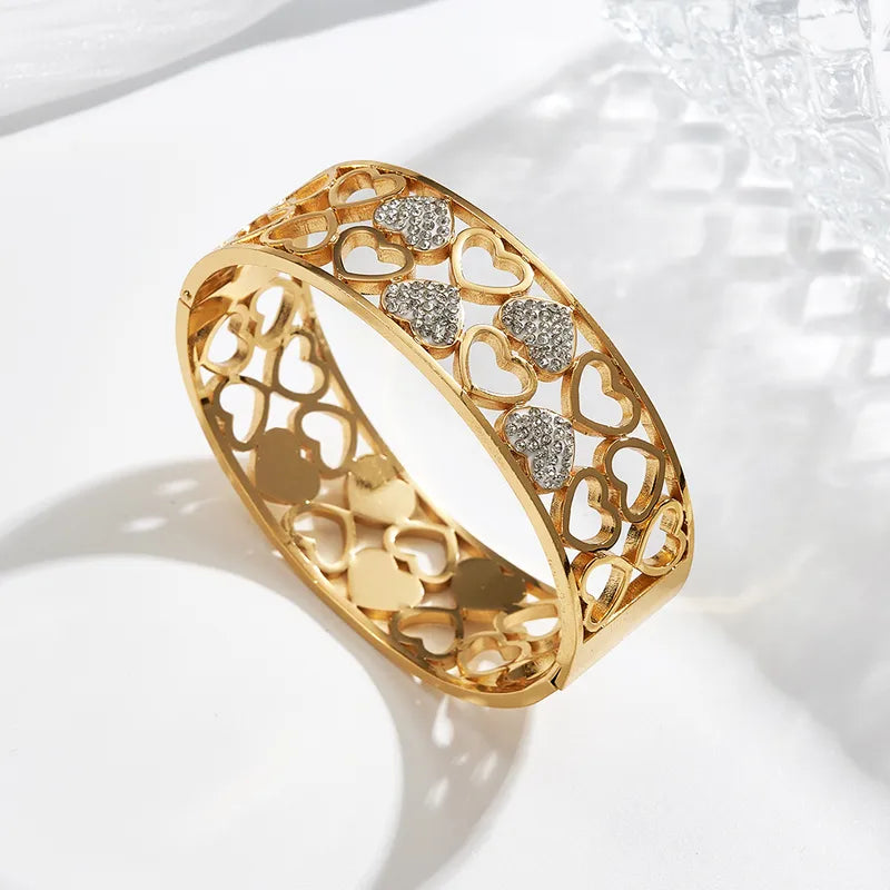 Golden Heart Bangle
