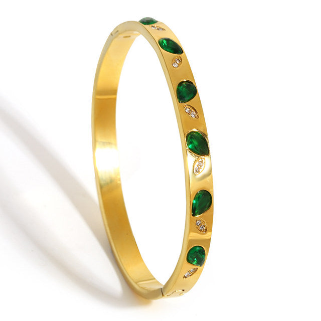 Green Charm Bracelet