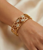 Golden Heart Bangle